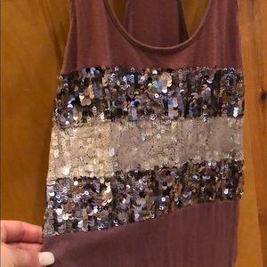 Express sequin top